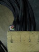 Фотография контрольного кабеля марки КВВГ 4х1 с четырьмя медными жилами