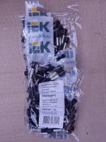 Фотография изолированных чёрных наконечников-гильз E6012  производства ИЭК