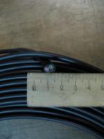 Фотография сечения силового алюминиевого кабеля АВВГнг 2х2,5 для стационарной групповой прокладки