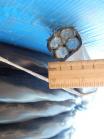 Фотография сечения силового алюминиевого кабеля АВВГнг 4х70 для стационарной групповой прокладки