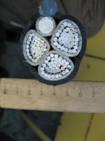Фотография силового негорючего алюминиевого кабеля АВВГнг 3х185+1х95 для стационарной групповой прокладки