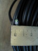 Фотография сечения плоского медного кабеля ВВГ-П 2х2,5 для электрической стационарной проводки