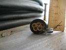 Фотография среза силового кабеля КГ 5х10 выпуска Рыбинского завода для подвижного присоединения