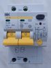 Фотография автоматического выключателя дифференциального тока АД12М 2Р на номинальный ток 25 А и дифференциальный ток 30 мА