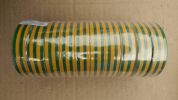 Фотография жёлто-зелёной изоленты размером 0.13х15 мм для защитных проводников (заземления)