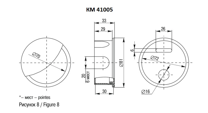 Размеры монтажной распределительной коробки КМ41005 70х30 мм выпуска ИЭК