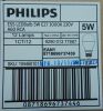 Фотография маркировки LED лампы мощностью 5 Вт с техническими характеристиками производства Philips