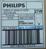 Фотография маркировки LED лампы мощностью 27 Вт с техническими характеристиками производства Philips